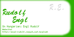 rudolf engl business card